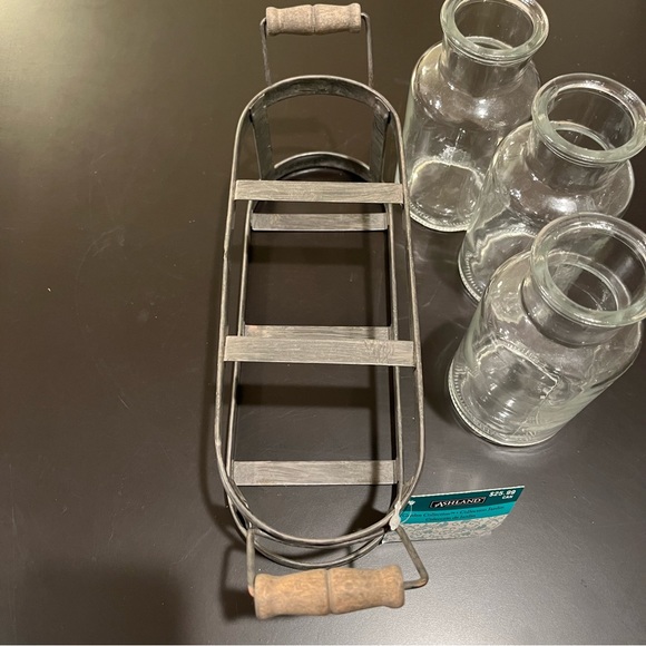 Garden Collection Jar Sets With Metal Holder. - Picture 5 of 11